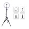 LICHIDARE STOC! KIT COMPLET LAMPA CIRCULARA CU LEDURI,TELECOMANDA,STATIV.NOUA!
