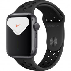 Smartwatch Watch 5 Nike GPS Aluminiu Negru 40MM Si Curea Sport Silicon Anthracite Negru Negru foto