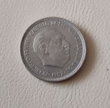 Spania - 5 pesetas (1957) - Francisco Franco - monedă s310, Europa