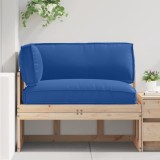 Cumpara ieftin Set de perne pentru palet 3 pcs Albastru regal 120 x 80 x 12 cm