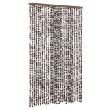 Cumpara ieftin Perdea pentru insecte, maro si alb, 118x220 cm, chenille