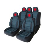 Set Huse Scaune Universale Premium Carguard Personalizate cu Suzuki &ndash; Negru/Albastru