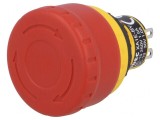 Comutator de Siguranță 16mm 2 NC Roșu IP65