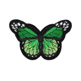 Aplicatie termoadeziva brodata Crisalida, 48 x 70 mm, fluture Verde