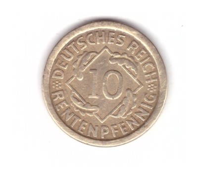 Moneda Germania 10 pfennig 1924 E, stare buna, curata foto