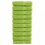 VidaXL Prosoape de m&acirc;ini premium SOLUND 10 buc. verde 50x100cm 600 gsm