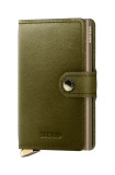 Secrid portofel de piele culoarea verde, MDu-Olive