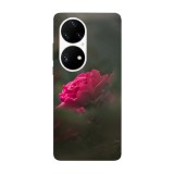 Husa compatibila cu Huawei Nova Y70 model Beautiful Rose, Silicon, TPU, Viceversa, Transparent, Carcasa