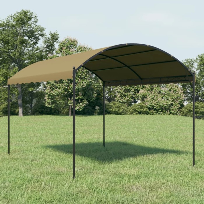 Pavilion, gri taupe, 4x3x2,6 m, 180 g/m&sup2;