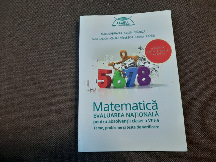 MATEMATICA PENTRU EVALUAREA NATIONALA DUMITRU SAVULESCU/CLUBUL MATEMATICIENILOR