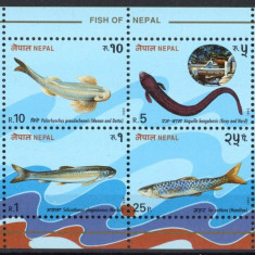 NEPAL-1993-PESTI-Bloc de 4 timbre nestampilate MNH