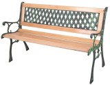 Banca de gradina Godiva 122 cm, lemn/plastic si metal, verde