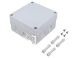 Carcasă universală din policarbonat 130mm x 130mm x 75mm