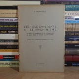 D. DRAGHICESCO - L&#039;ETHIQUE CHRETIENNE ET LE MACHINISME , 1939 #