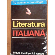 Dictionar Cronologic Literatura Italiana - Nina Facon D. Condrea-derer A. Vanci-birtolon ,297738