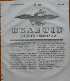 Ziarul Buletin , gazeta oficiala a Principatului Valahiei , nr. 79 , 1839