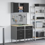 Set de banc de lucru 5 piese Oțel negru