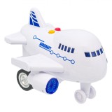 Avion Jumbo, Aircraft, Sunet și Lumini, Mișcare, Alb