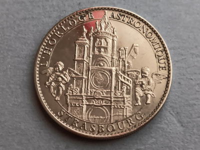 M1 A1 22 - Medalie amintire - L&amp;#039;horloge astronomique - Strasbourg - Franta foto