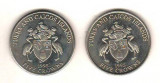 SV * Ins. TURKS &amp; CAICOS LOT 2 x 5 DOLLARS 1995 * 50 ANI ZIUA VICTORIEI * 1945, America de Nord, Nichel