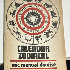 CALENDAR ZODIACAL. MIC MANUAL DE VISE. ASTROLOGIE CANINA