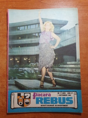 revista flacara rebus 1 septembrie 1983 foto