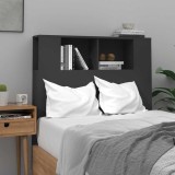 VidaXL Tăblie de pat cu dulap, negru, 100x18,5x102,5 cm 811908
