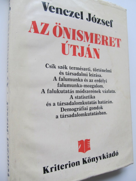 Az onismeret utjan - Venczel Jozsef