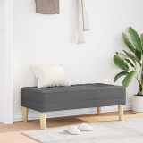VidaXL bancă Gri &icirc;nchis 113 x 57 x 39 cm țesătură 42001936