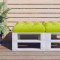 vidaXL Pernă de paleți, verde aprins, 58x58x10 cm, material textil 360911