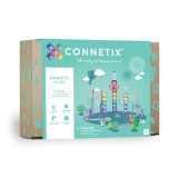Set Connetix Pastel Ball Run, 106 Piese , Placi Magnetice Pastel, Cursa cu Bile pentru Copii, Joc Educational
