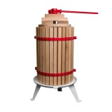 Presa manuala pentru fructe Rotor FP-40, 40 L, din stejar, fonta si otel