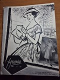 revista femeia iulie 1957 - articol timisoara,nicolae grigorescu ,targu mures, moda