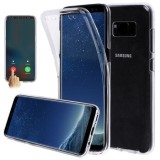 Husa Full TPU 360&deg; (fata + spate) pentru Samsung Galaxy S8 Plus, Transparent