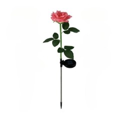 Lampa Solara LED tip Trandafir cu o floare pentru Gradina, Inaltime 75 cm, eMazing