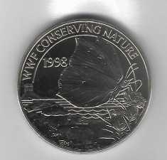 Moneda 2 pounds 1998 (Brimstone Butterfly) - Guernsey, UNC