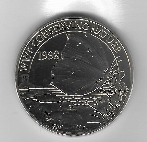 Moneda 2 pounds 1998 (Brimstone Butterfly) - Guernsey, UNC