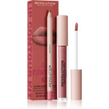 Makeup Revolution Lip Contour Kit set &icirc;ngrijire buze culoare Brunch