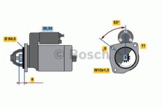 Starter RENAULT CLIO III Grandtour (KR0/1) (2008 - 2012) BOSCH 0 986 017 840
