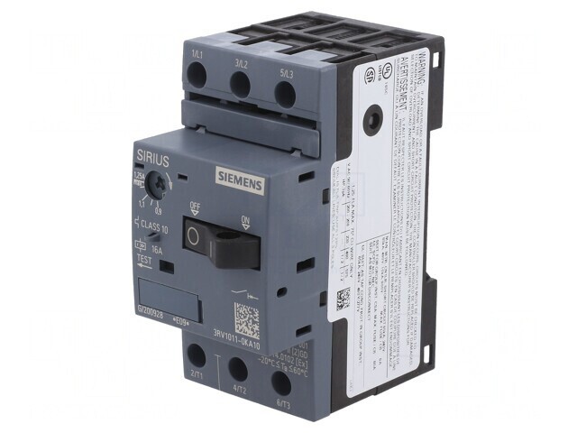 &Icirc;ntrerupător Motor 0,37kW 220-690VAC DIN 3RV1011-0KA10