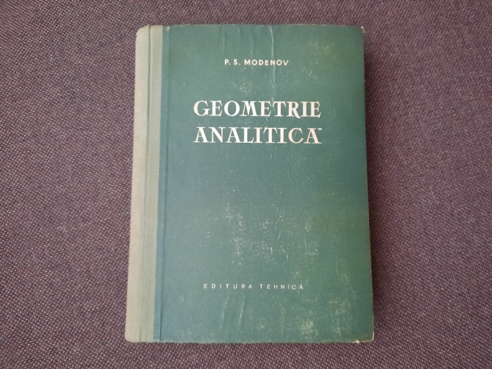 P S MODENOV GEOMETRIE ANALITICA