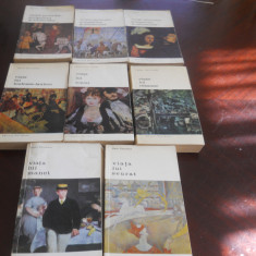 SET 8 volume arta -Vietile pictorilor- 3 vol Giorgio Vassari si 5 vol Peruruchot