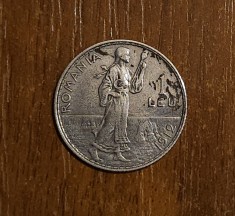 1 leu 1912, Carol I, Romania, argint 0.835 foto