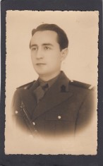 Foto tip Carte Postala Romania - militar - foto atelier Galati