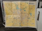 București, Hartă Turistică, inclusiv Zona centrală, dublă, circa 1972, 086