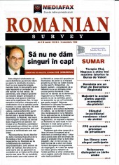 Romanian Survey, nr. 102, 3- 9 noiembrie 1999