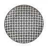 Farfurie Portelan Model Flori Alb/Negru 19cm, Fel Principal/Salata