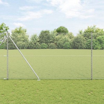 Gard Hexagonal vidaXL 1.5x50 m Oțel Galvanizat foto