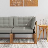 vidaXL Canapea colțar Lemn Solid de Acacia natural 900638