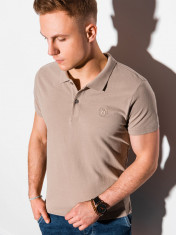 Tricou polo barbati S1374 - maro-deschis foto